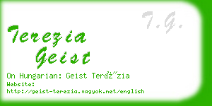 terezia geist business card